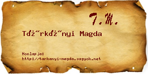 Tárkányi Magda névjegykártya
